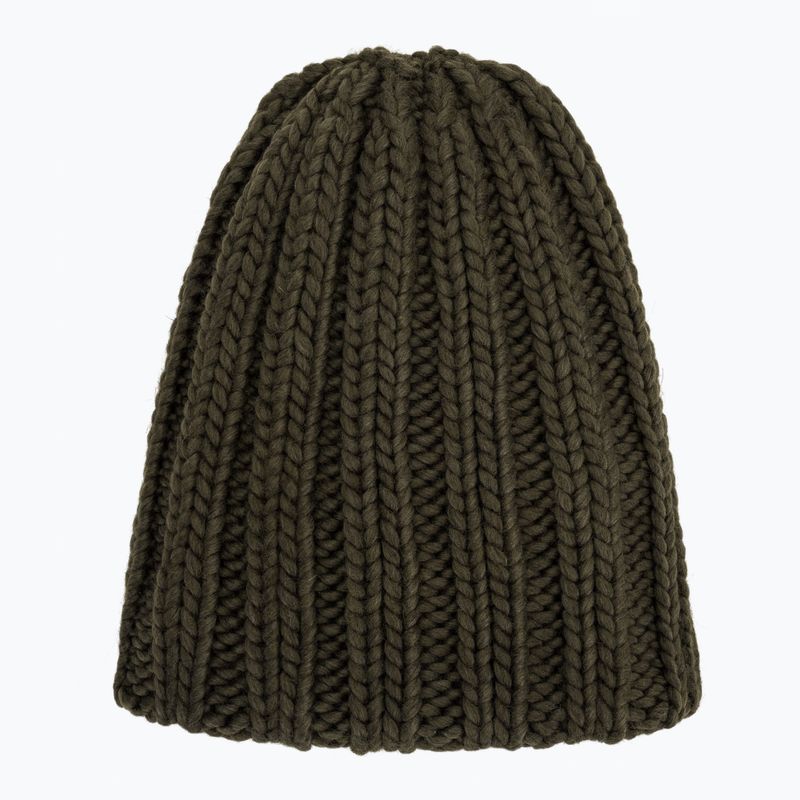 Berretto invernale da donna Woolrich Chunky Beanie dark green 4