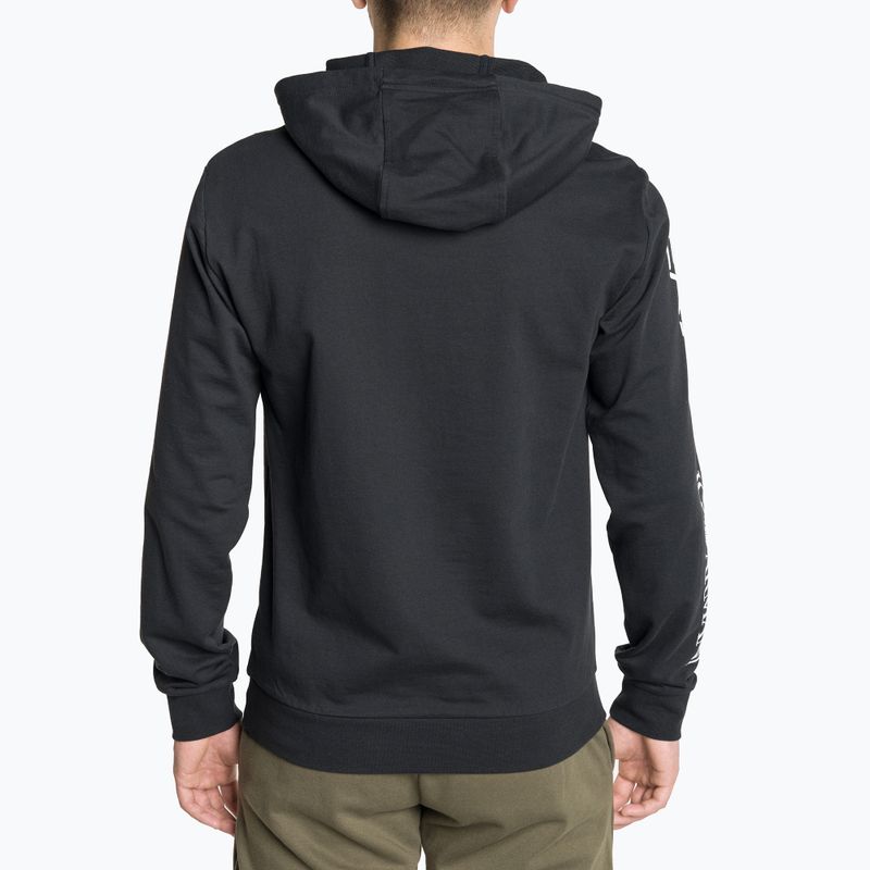 Felpa uomo EA7 Emporio Armani Train Logo Series Hoodie Extended Logo Coft blu notte/bianco con logo 2
