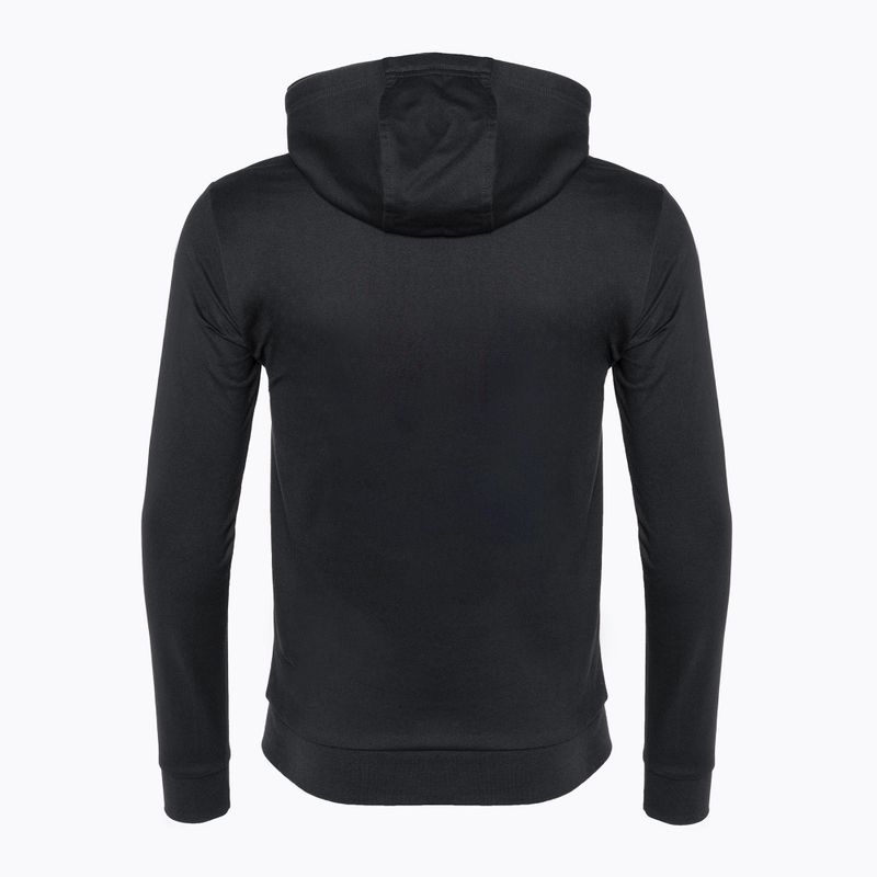 Felpa uomo EA7 Emporio Armani Train Logo Series Hoodie Extended Logo Coft blu notte/bianco con logo 6