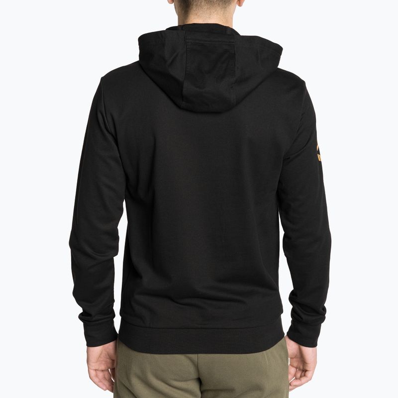 Uomo EA7 Emporio Armani Train Logo Series Hoodie Extended Logo Coft nero/oro felpa con logo 2