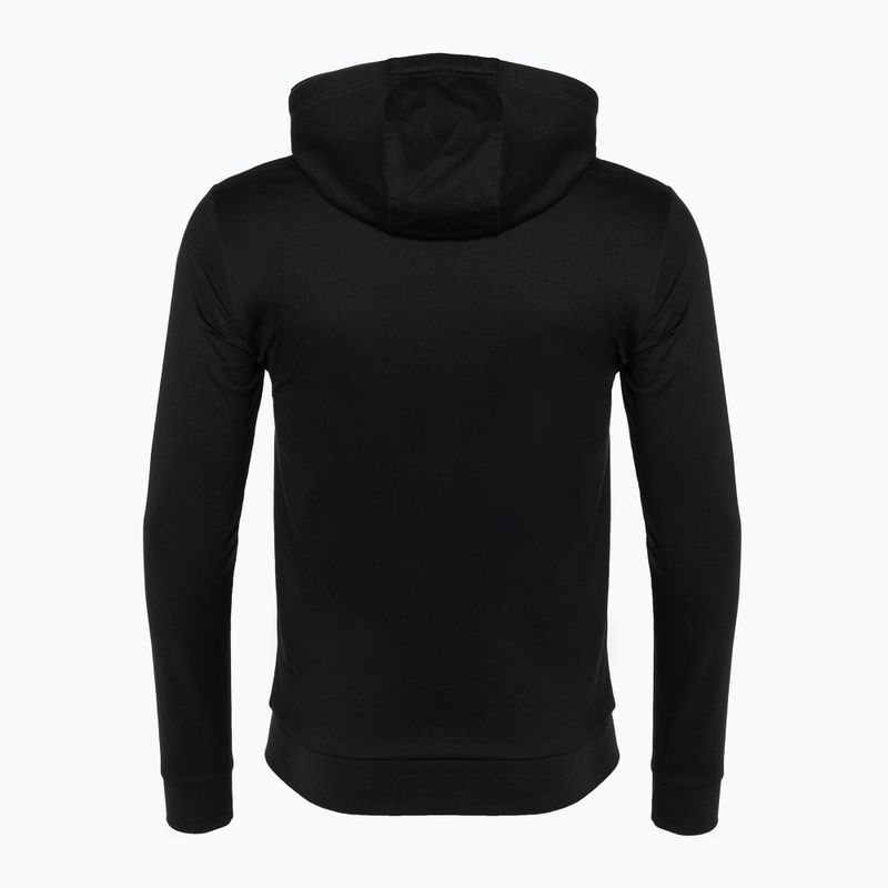 Uomo EA7 Emporio Armani Train Logo Series Hoodie Extended Logo Coft nero/oro felpa con logo 6