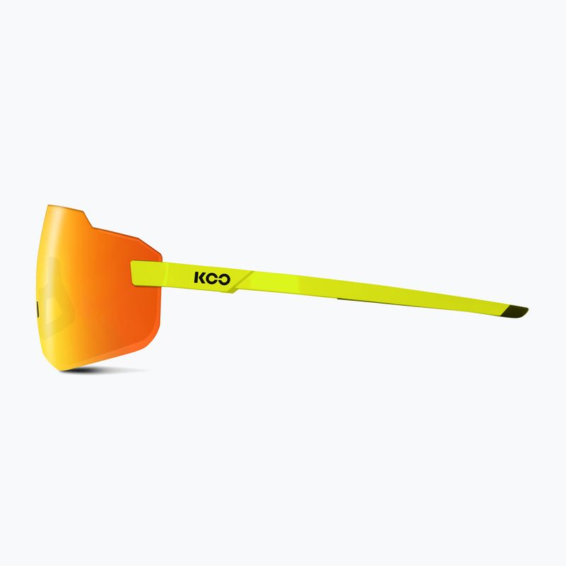 Occhiali da sole Koo Supernova giallo fluo/rosso a specchio 3