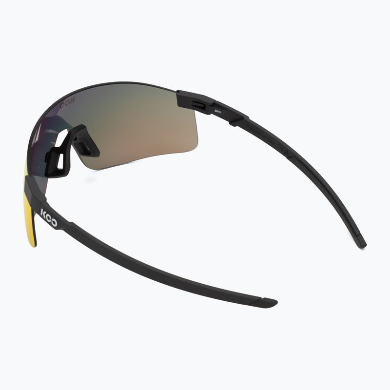 Occhiali da sole Koo Nova nero opaco/rosso specchiato 2