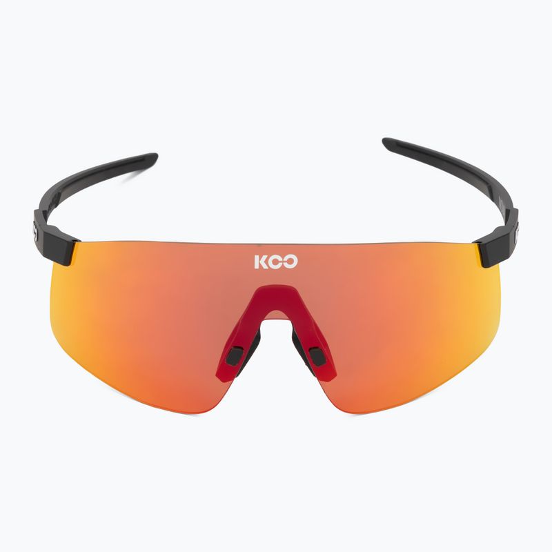 Occhiali da sole Koo Nova nero opaco/rosso specchiato 3