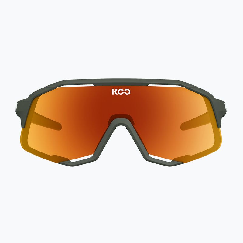 Occhiali da sole Koo Demos verde opaco/arancio a specchio 2