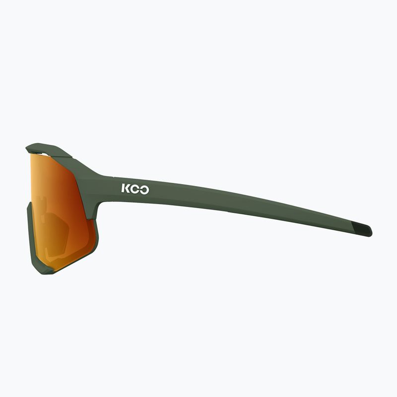 Occhiali da sole Koo Demos verde opaco/arancio a specchio 3