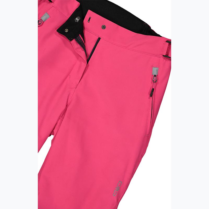 Pantaloni da sci da donna CMP 3W18596N carminio 4