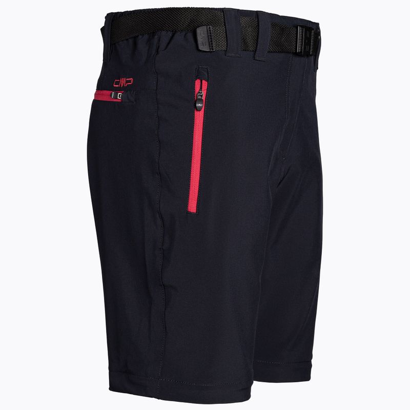 Pantaloni da trekking CMP Zip Off donna nero/rosa 3T51446/05UG 3