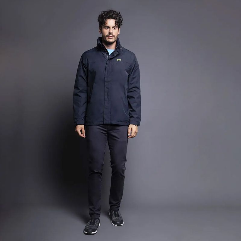 Giacca da pioggia CMP Snaps uomo nero 39X7367/N950 9