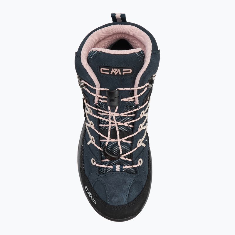 Scarponi da trekking per bambini CMP Rigel Mid Wp asfalto/rosa 5