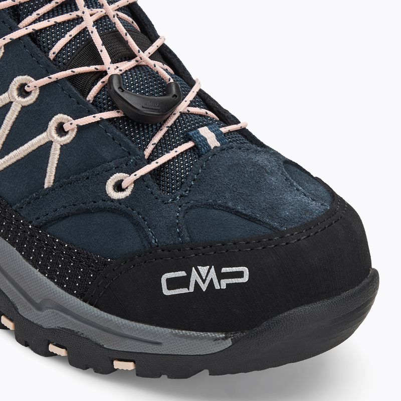 Scarponi da trekking per bambini CMP Rigel Mid Wp asfalto/rosa 7