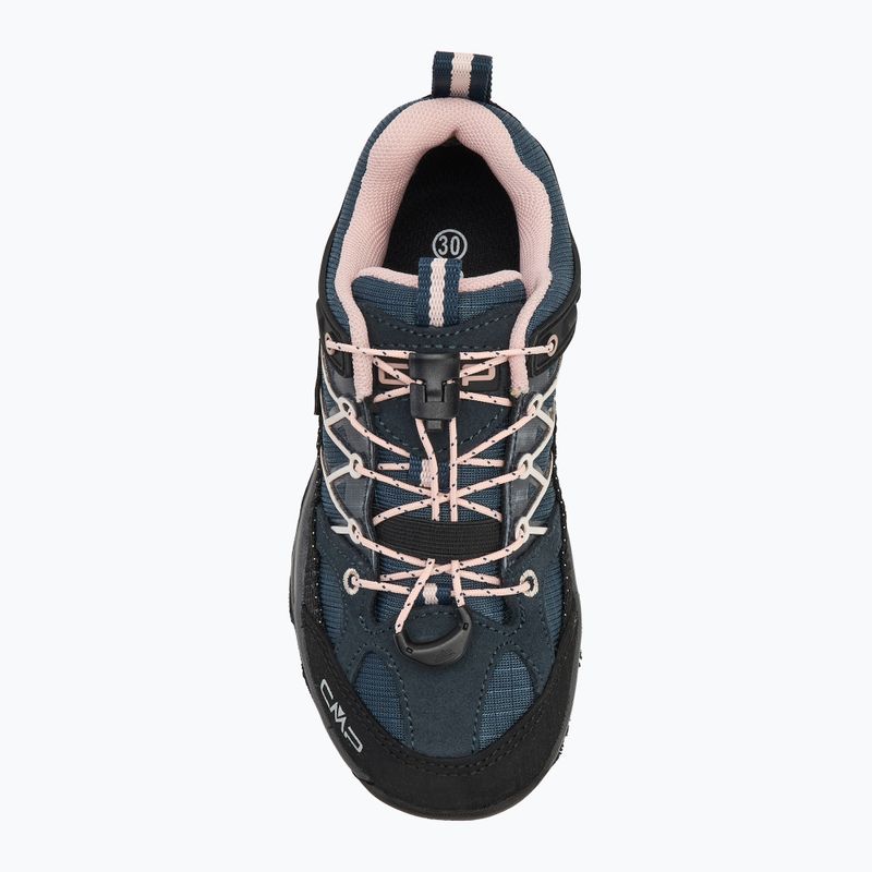 Scarponi da trekking per bambini CMP Rigel Low Wp asfalto/rosa 5