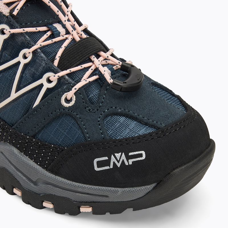 Scarponi da trekking per bambini CMP Rigel Low Wp asfalto/rosa 7