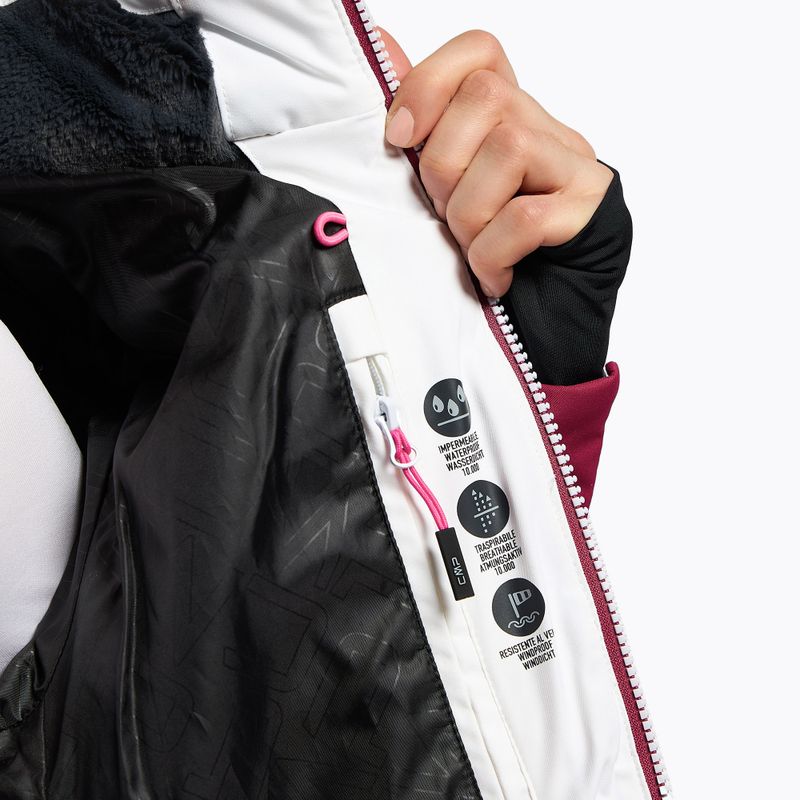 Giacca da sci CMP donna rosa e bianca 31W0226/A001 10