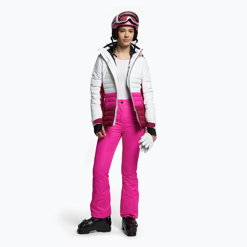 Giacca da sci CMP donna rosa e bianca 31W0226/A001 2