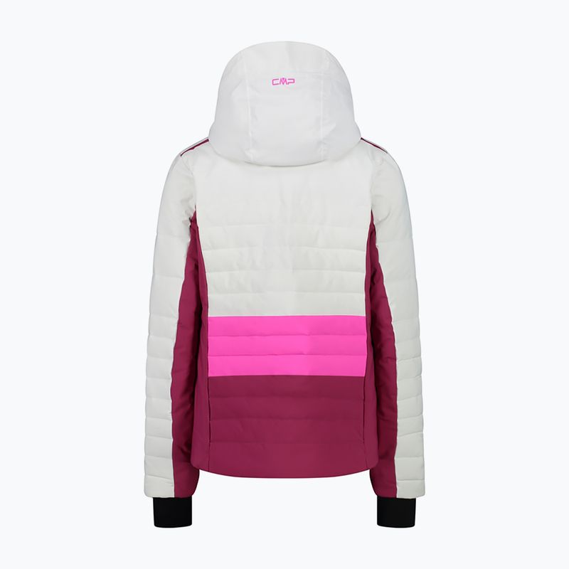 Giacca da sci CMP donna rosa e bianca 31W0226/A001 13