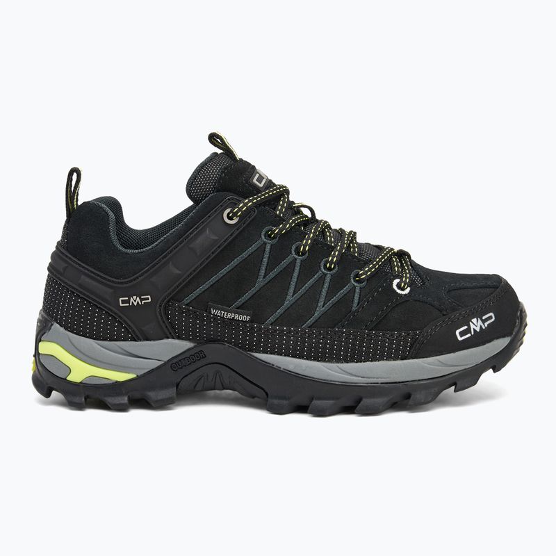 Stivali da trekking da donna CMP Rigel Low Wp nero/lime 2