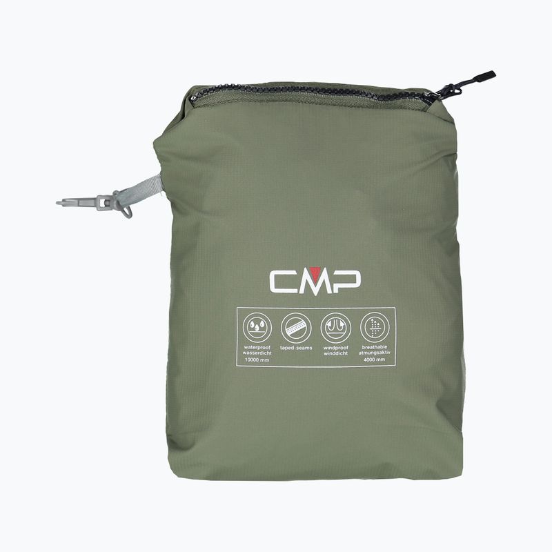 Giacca antipioggia CMP Snaps verde da uomo 39X7367/F832 4