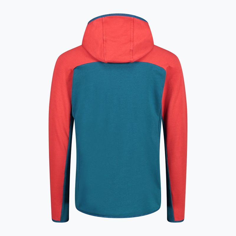 Felpa trekking CMP uomo blu/rosso 31L6327/M916 3