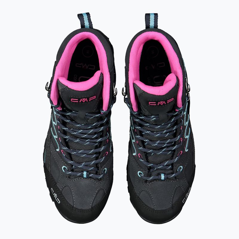 Scarpe da trekking da donna CMP Moon Mid WP antracite/acqua 12