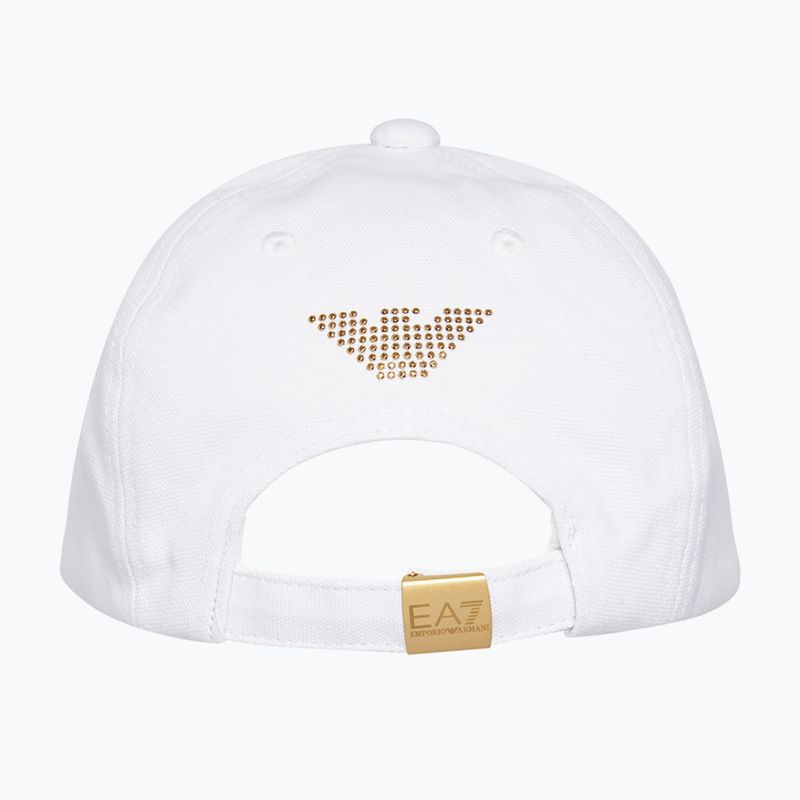 Cappello da baseball donna EA7 Emporio Armani Train Evolution bianco 3