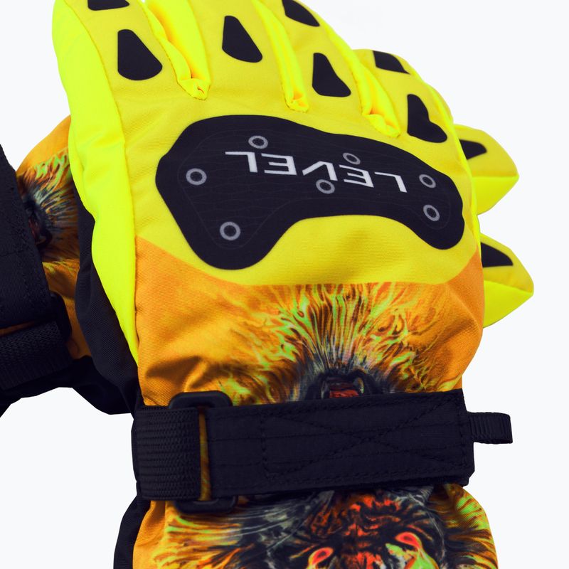 Guanti da sci per bambini Level Junior goldenrod 4