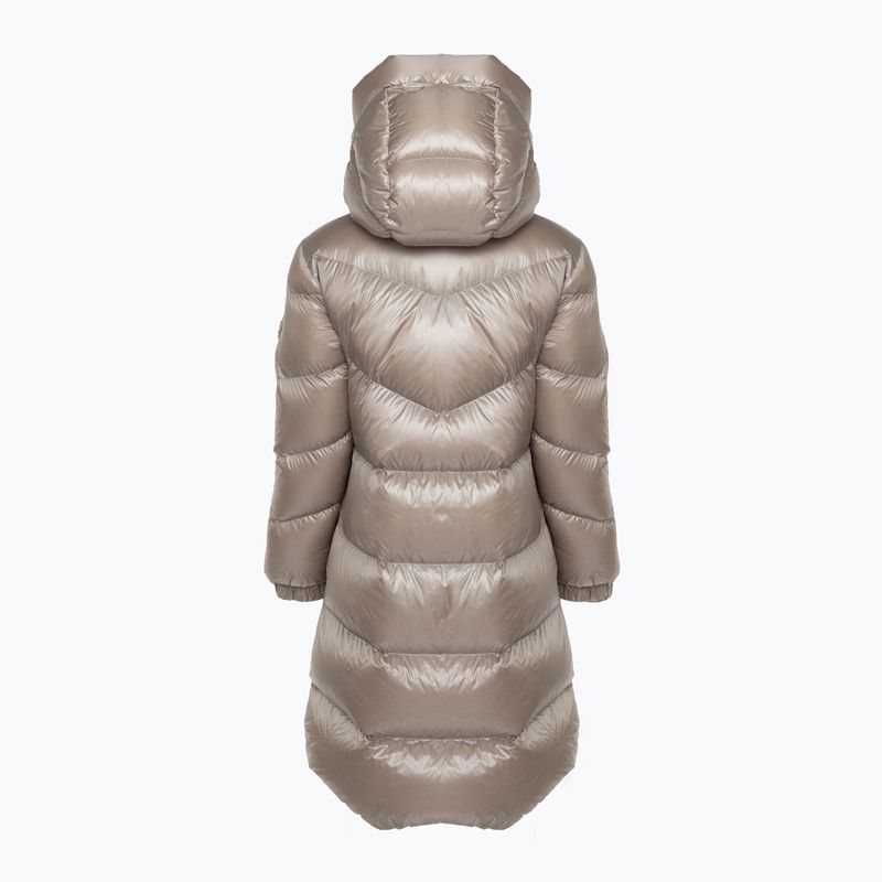 Woolrich giacca donna Aliquippa Long Puffer light taupe 2