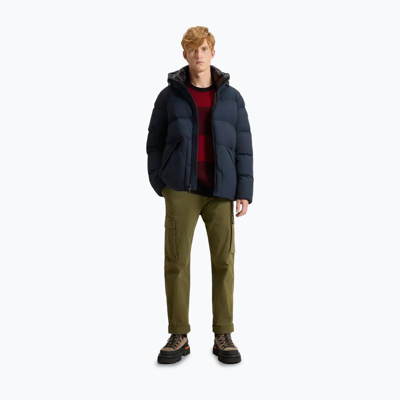 Giacca Woolrich Sierra Supreme Down blu melton da uomo 2