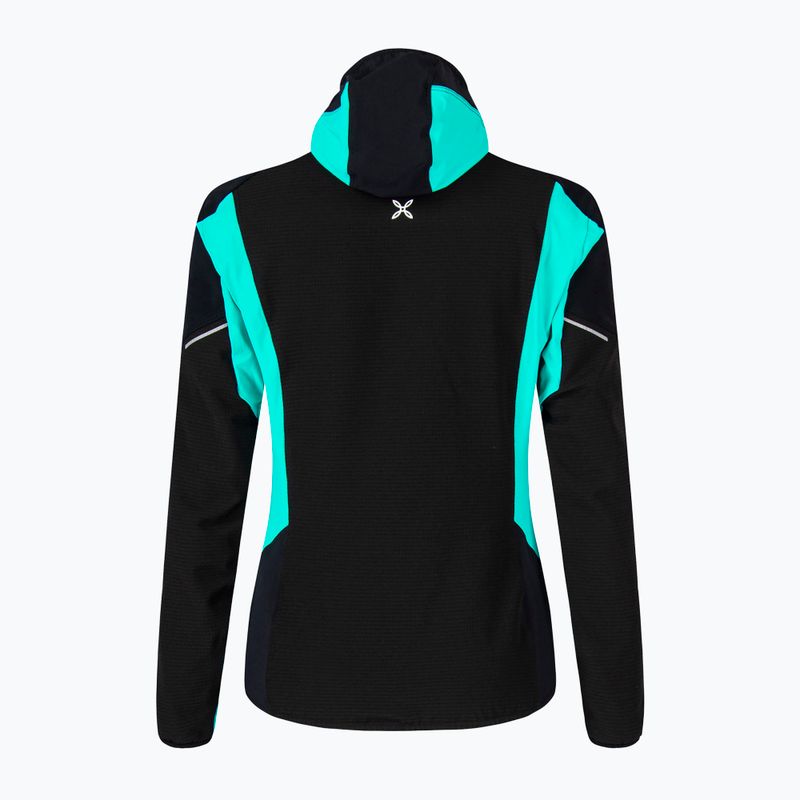 Giacca Montura Premium Wind Hoody donna nero/azzurro 2