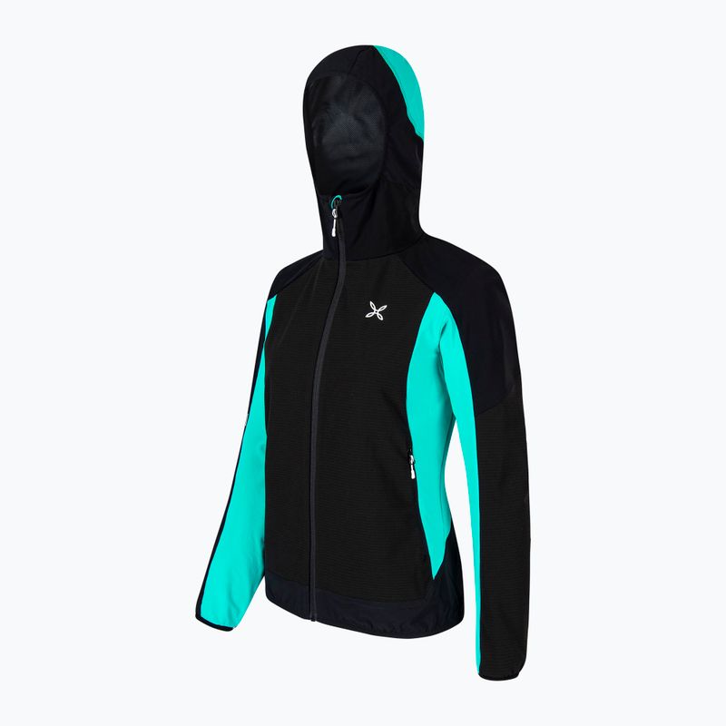 Giacca Montura Premium Wind Hoody donna nero/azzurro 3