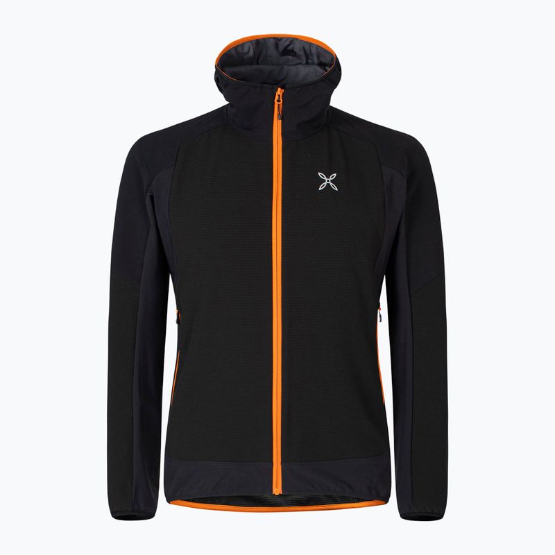 Giacca Montura Premium Wind Hoody nero/mandarino da uomo