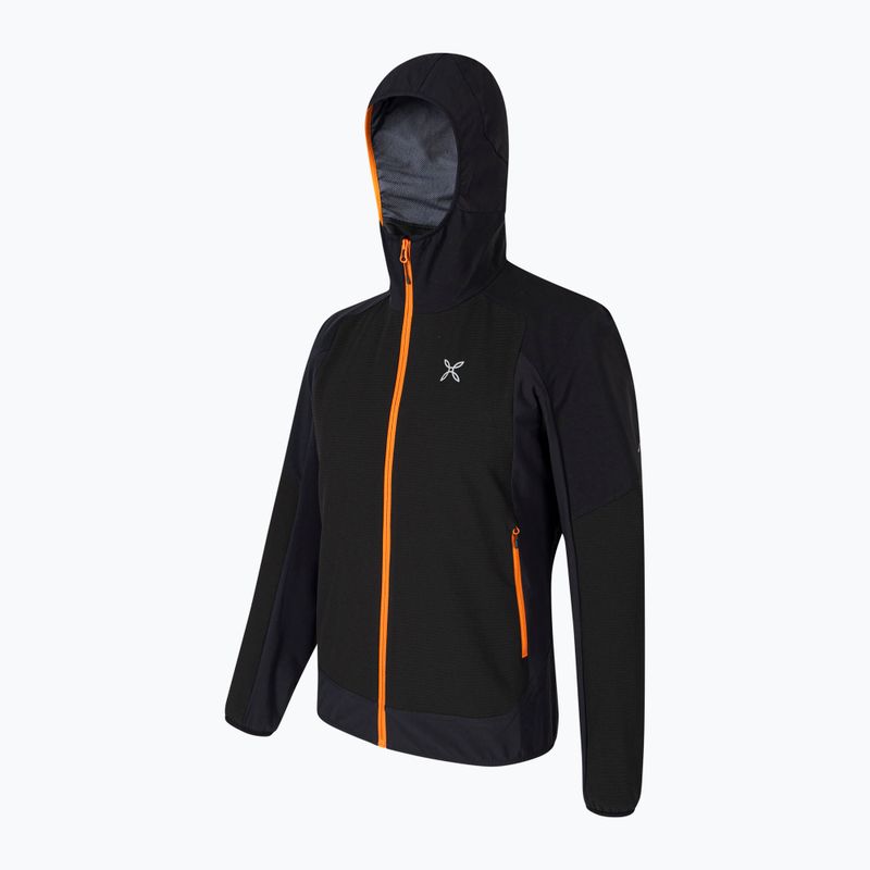 Giacca Montura Premium Wind Hoody nero/mandarino da uomo 3