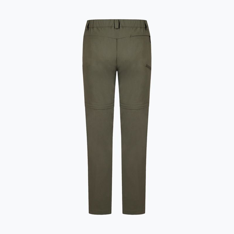 Pantaloni trekking da uomo Montura Valbruna Zip Off verde salvia 2