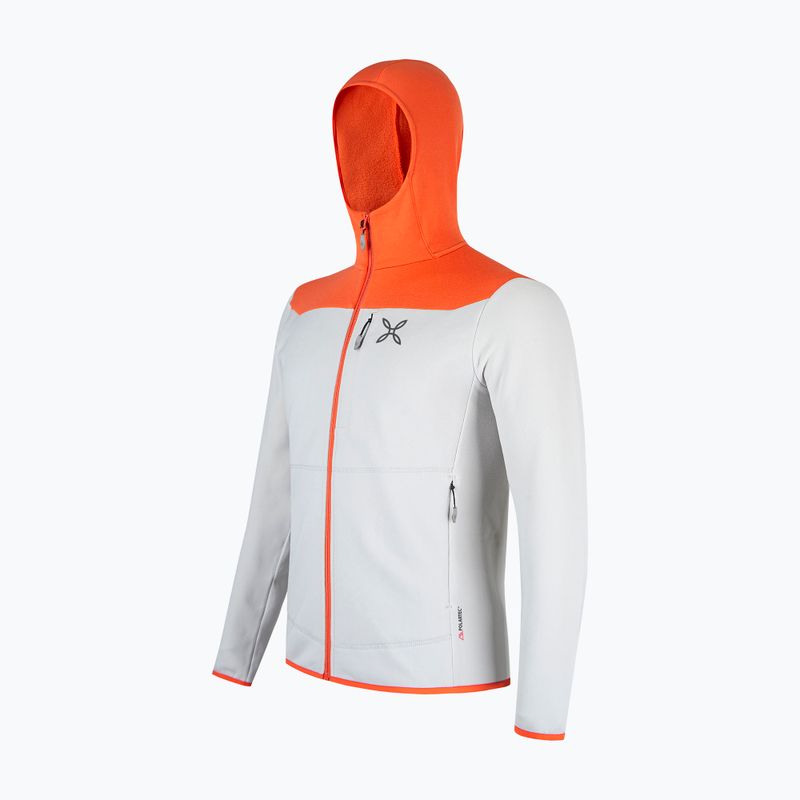 Felpa Montura Altitude da uomo Maglia quiet grigio/arancio 3