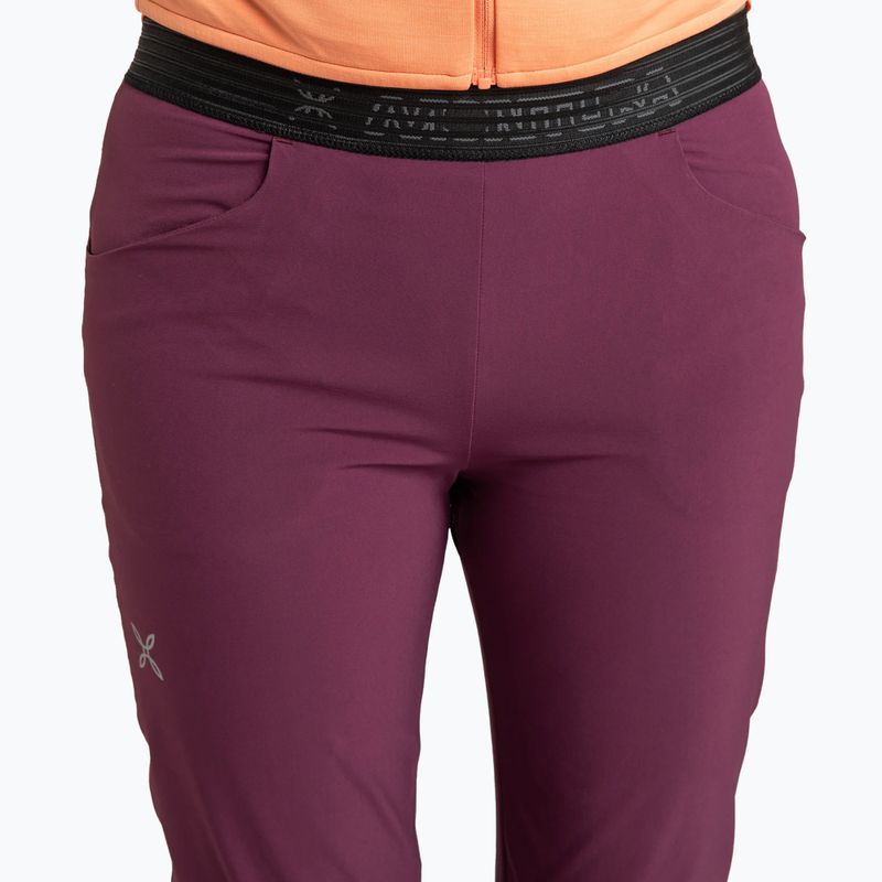Pantaloni trekking donna Montura Rise vinaccia/baton rouge 4