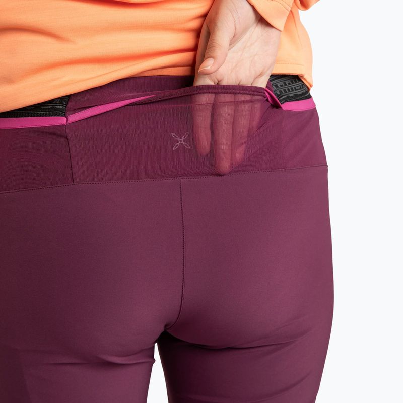 Pantaloni trekking donna Montura Rise vinaccia/baton rouge 5