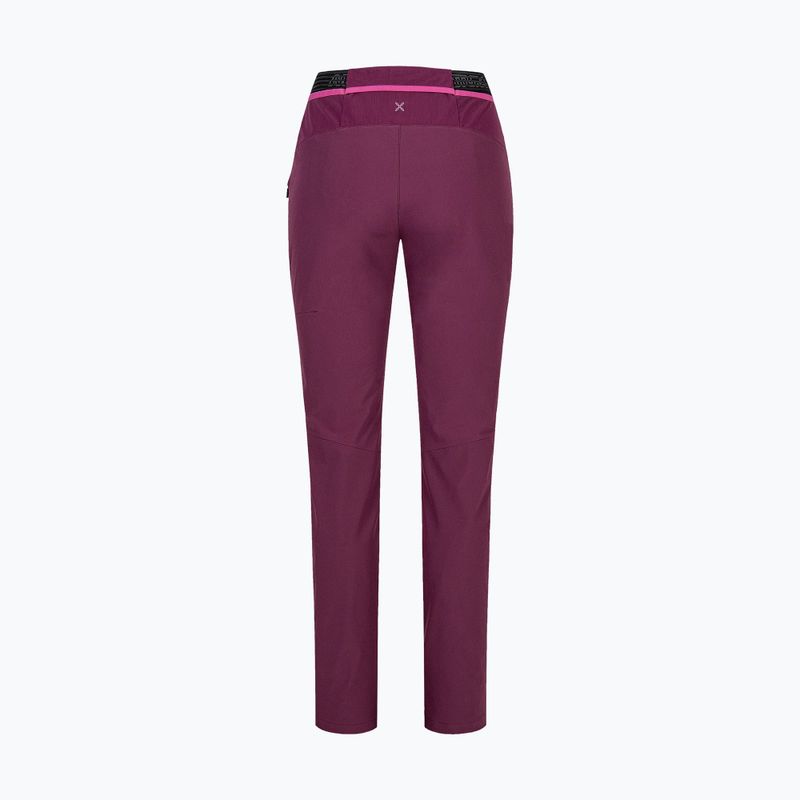 Pantaloni trekking donna Montura Rise vinaccia/baton rouge 8