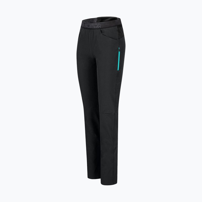 Pantaloni da trekking da donna Montura Rise antracite/turchese 3