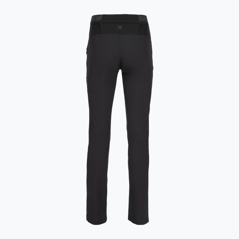 Pantaloni da trekking da donna Montura Rise antracite/turchese 2