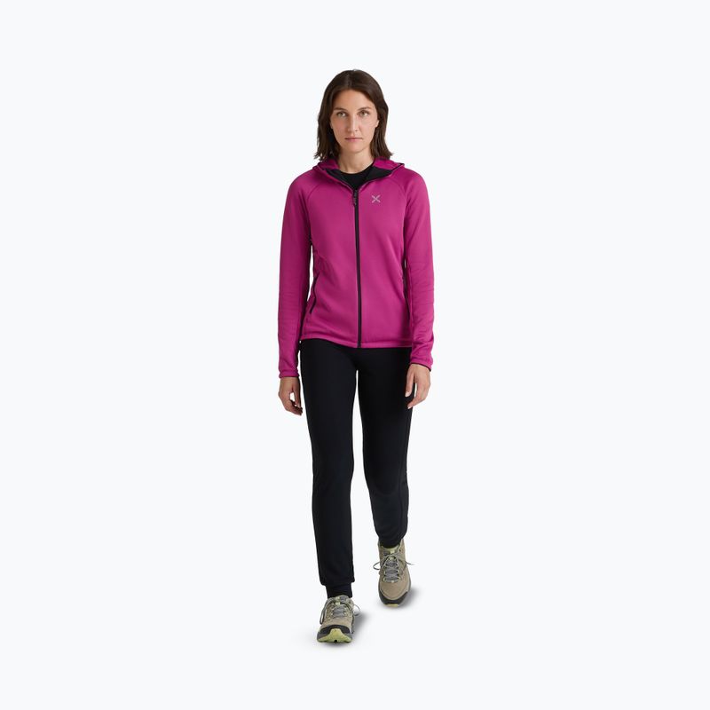 Felpa donna Montura Fadis Grid Hooded Maglia Baton Rouge 2