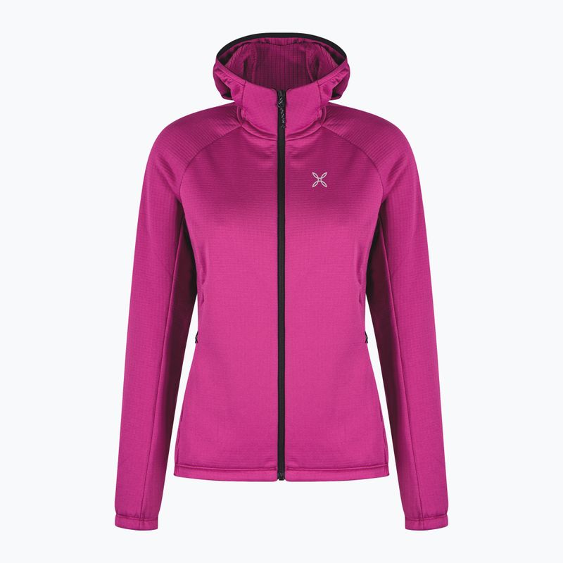 Felpa donna Montura Fadis Grid Hooded Maglia Baton Rouge 7