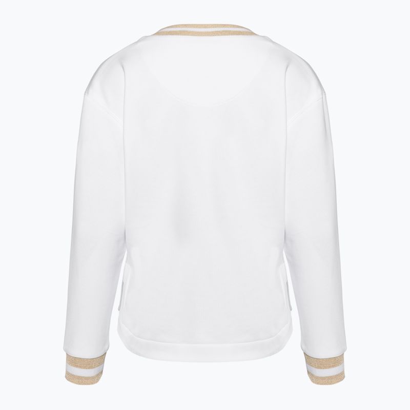 Aeronautica Militare Lady Felpa con scollo a V bianco ottico 2