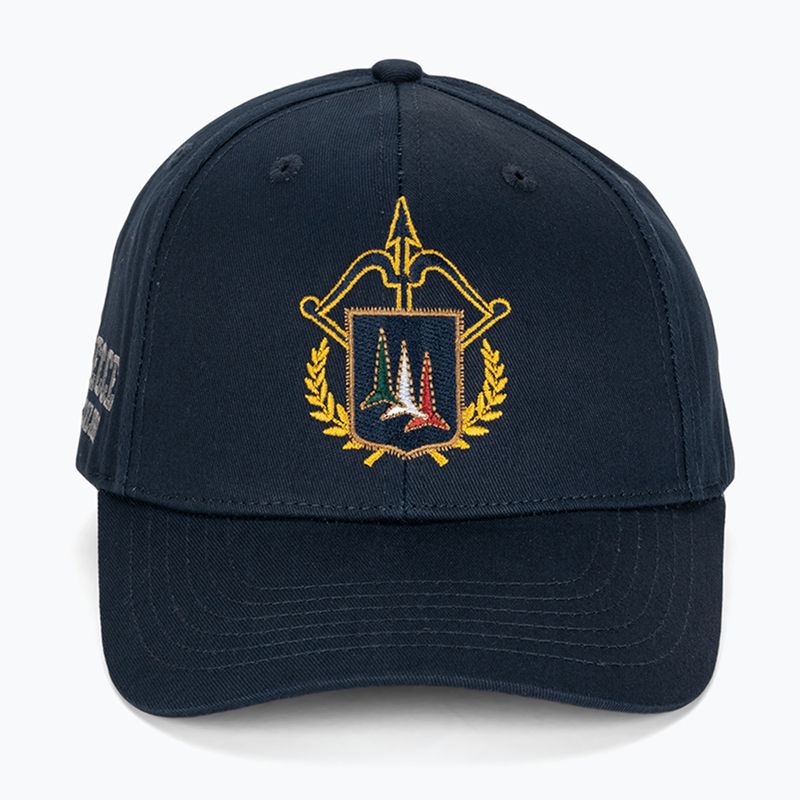 Cappello da baseball da uomo Aeronautica Militare in cotone con emblema blu navy 2