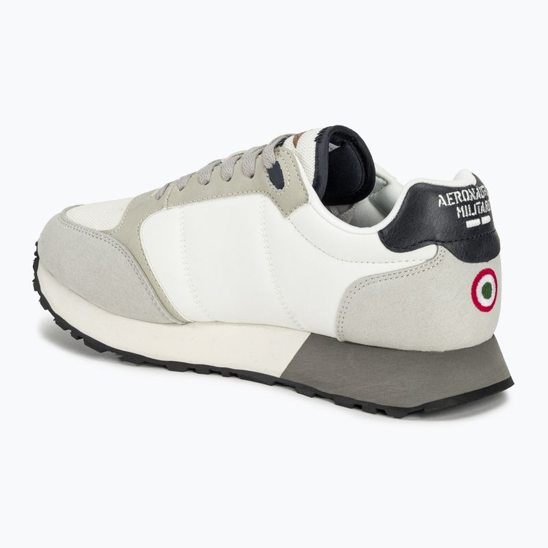 Scarpe da uomo Aeronautica Militare Frecce Tricolori bianco sporco 3