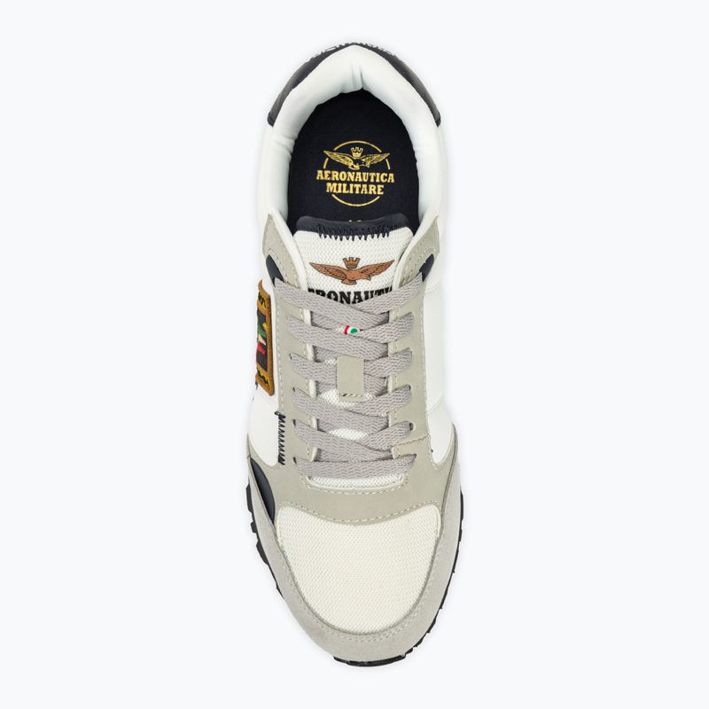 Scarpe da uomo Aeronautica Militare Frecce Tricolori bianco sporco 5
