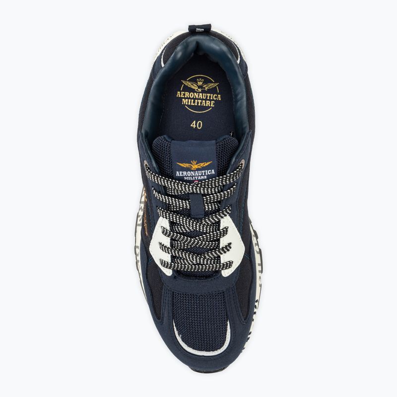Scarpe da uomo Aeronautica Militare Suola stampata blu chiaro 5
