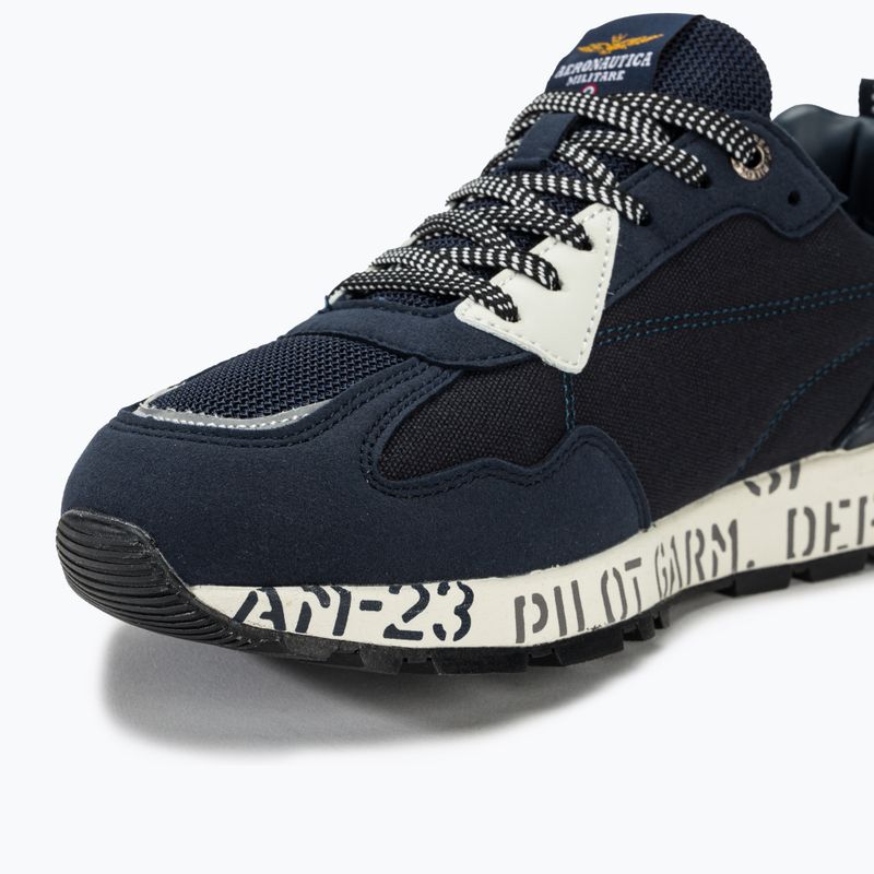 Scarpe da uomo Aeronautica Militare Suola stampata blu chiaro 7