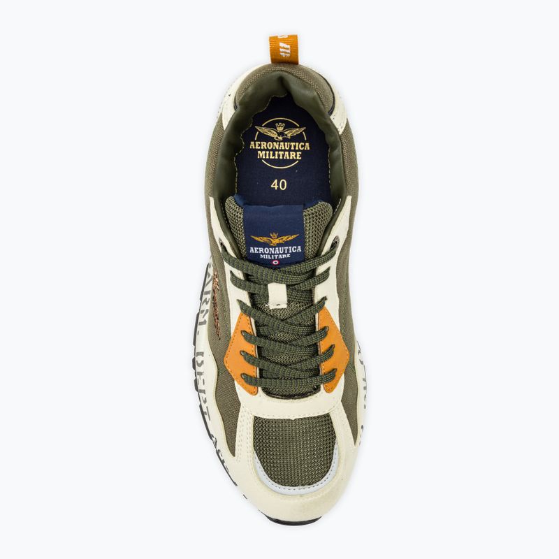 Scarpe da uomo Aeronautica Militare Suola stampata avocado/asteroide grigio 5