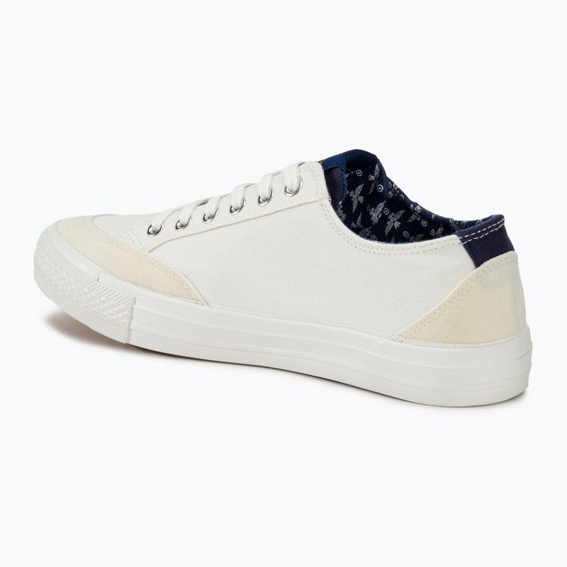 Aeronautica Militare Uomo Cotone con patch scarpe bianco sporco 3