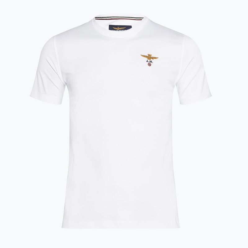 Maglietta Aeronautica Militare Essential da uomo in bianco sporco